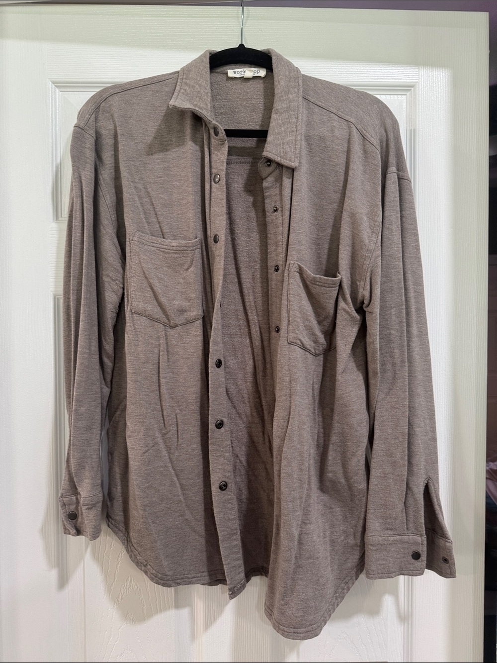 Workshop Republic Clothing Taupe Button-Down Shirt